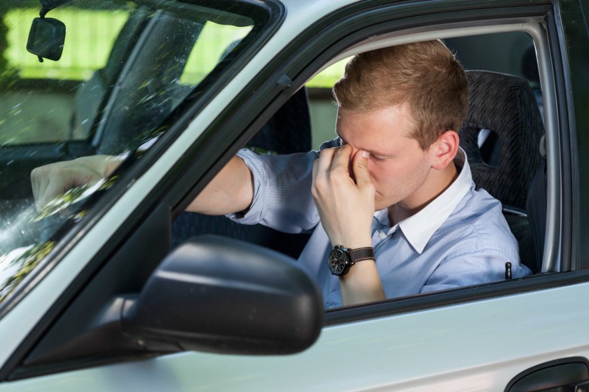 Senność i osłabienie mogą powodować zagrożenie podczas jazdy...