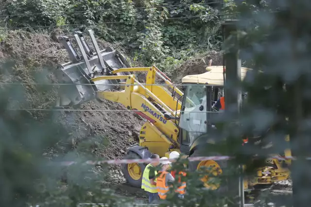 Prace przygotowawcze do odkopania tzw. złotego pociągu