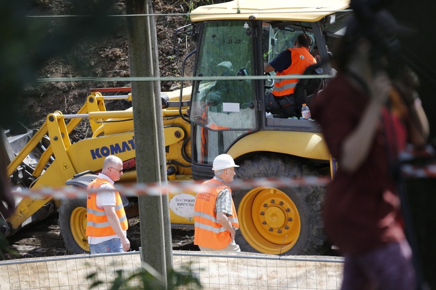 Prace przygotowawcze do odkopania tzw. złotego pociągu