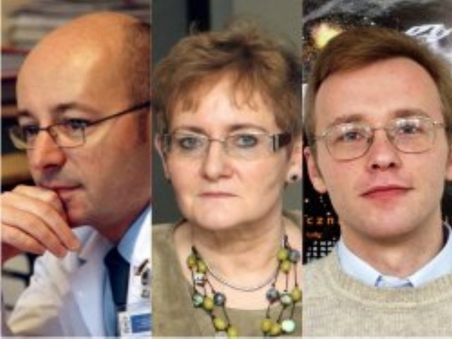 prof. Tomasz Drewa, prof. Bożena Gronowska i prof. Yuriy Tomilov z UMK