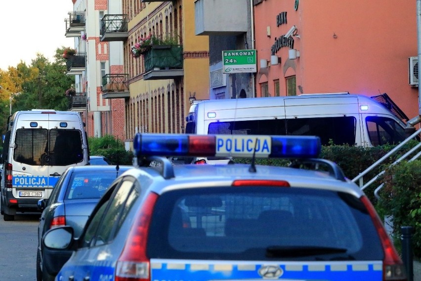 Interwencja policji na Brochowie we Wrocławiu 10.08.2022