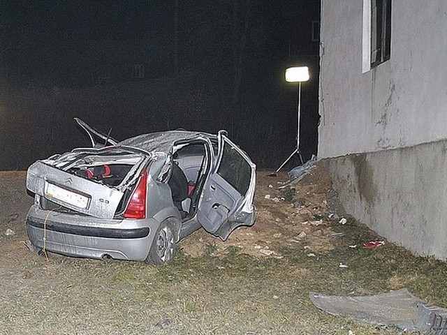 Zdjęcie z miejsca wypadku w Łówczy.