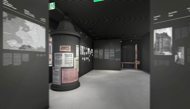 Wizualizacja nowej stałej wystawy w Muzeum Auschwitz poświęconej losom Polaków w niemieckim nazistowskim obozie Auschwitz-Birkenau