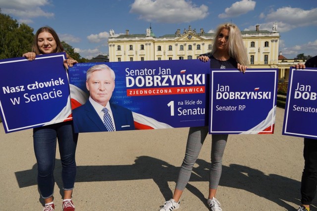Plakatów z taką kolorystyką używałem gdy kandydowałem na prezydenta Białegostoku i w innych wyborach (wtedy jednak kandydował z PiS-u - przyp. red.) - mówił Jan Dobrzyński.