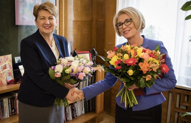 Z prawej Marzena Machałek, nowa wiceminister edukacji