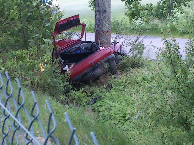 Wypadek na drodze Osieki - Krosnowo