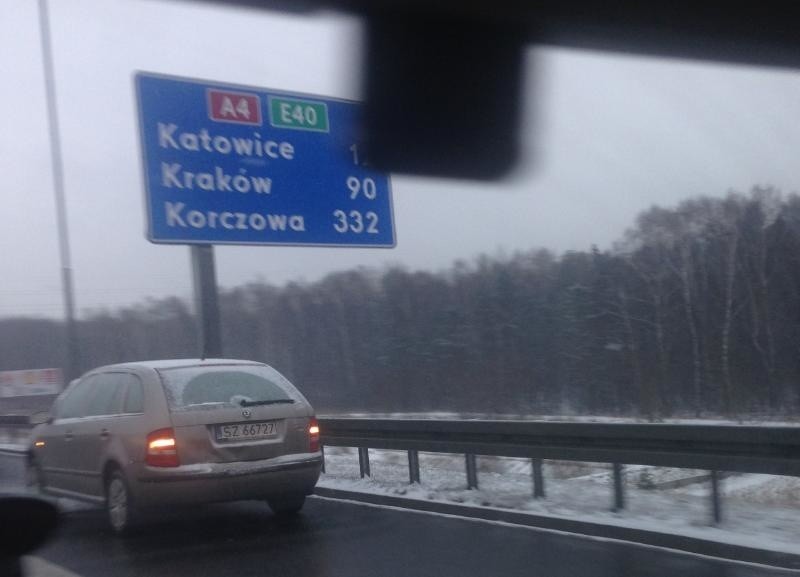 Kolizja na A4 w Rudzie Śląskiej. Uwaga na utrudnienia