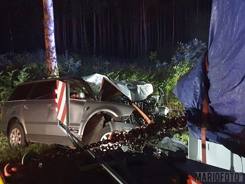 Wypadek w Trzebiszynie na drodze krajowej nr 45.