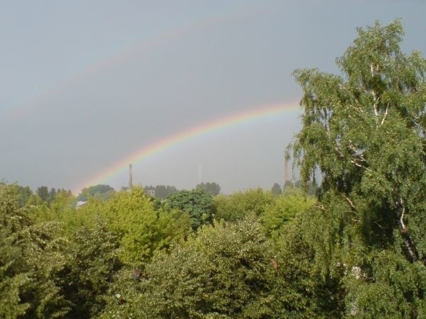 Piękna tęcza nad Białymstokiem. Zobacz zdjęcia