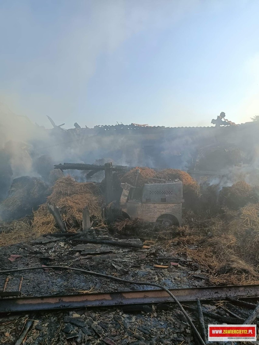 Pożar obory w Kidowie. Ewakuowana 50 ponad 50 sztuk bydła