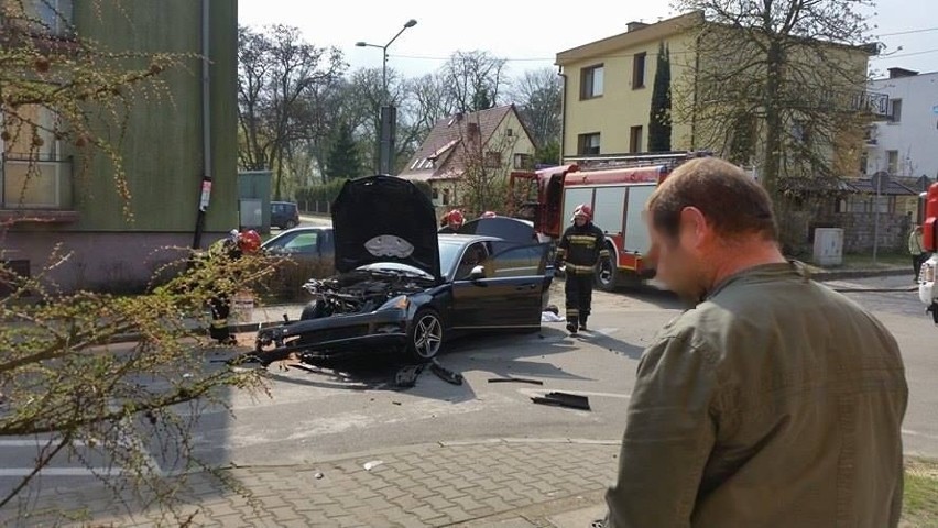 Wypadek na ul. Rogowej w Policach