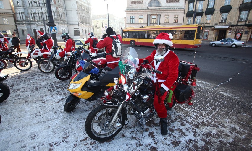 Mikołaje na motocyklach odwiedzili łódzki dom dziecka [ZDJĘCIA+FILM]