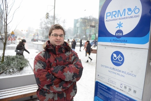 Zdaniem Arkadiusza Borkowskiego infrastruktura rowerowa powinna być obecna nie tylko w centrum. Fot. Paweł Miecznik