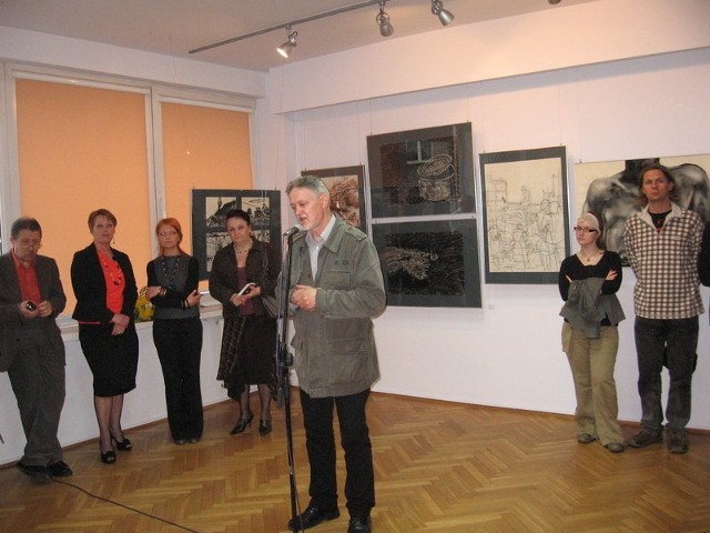 O sztuce i osobie Jacka Gaja mówił artysta plastyk, Jan Bujnowski, uczeń profesorów Gaja i Wejmana.