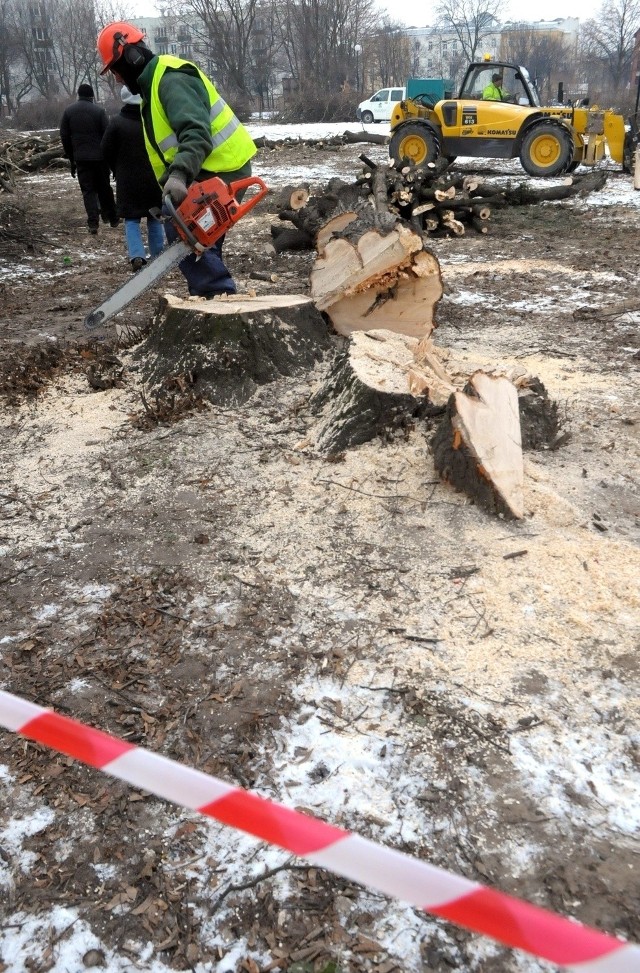 Wycinka 71 drzew i dwóch krzewów na działce u zbiegu ul. Unickiej i Walecznych w Lublinie.