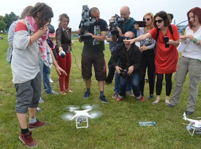 Dron aborcyjny, który w sobotę wyleciał z Frankfurtu nad Odrą do Słubic.