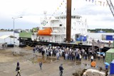 120-metrowy kablowiec zwodowany w Świnoujściu [zdjęcia]