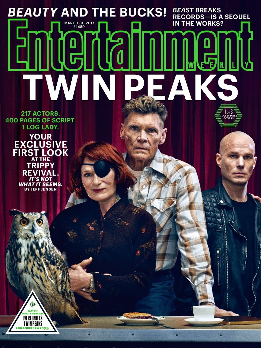 Bohaterowie Twin Peaks 2017 na okładce Entertainment Weekly