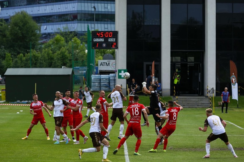 12.6.2021, Kraków: mecz II ligi piłkarskiej Garbarnia - Skra...