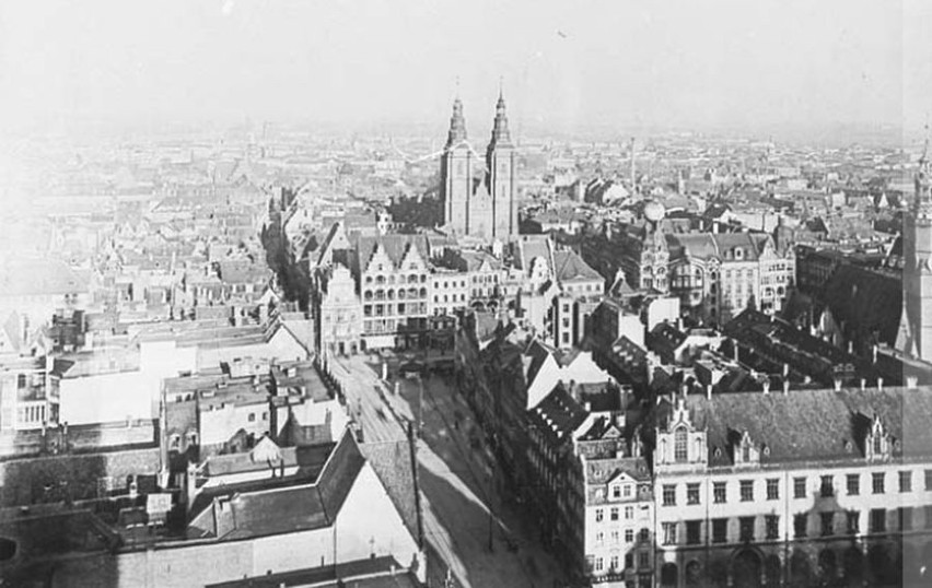 Rok 1920 - widok z kościoła św. Elżbiety
