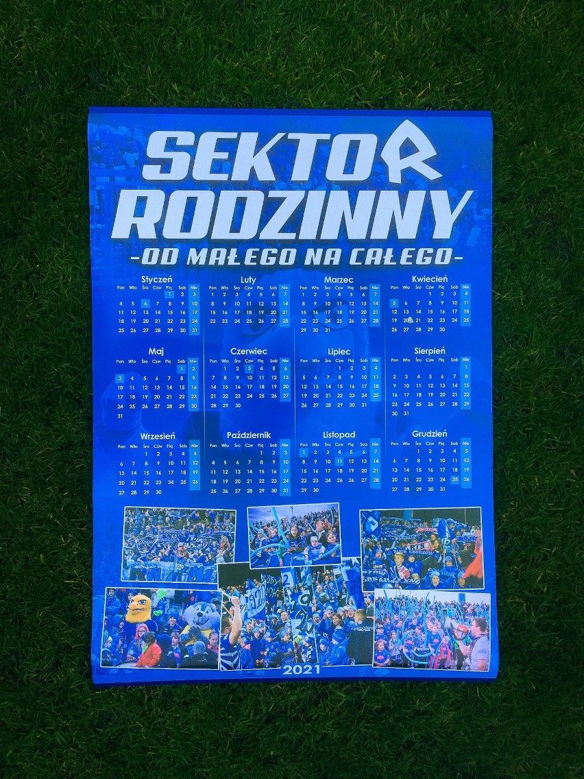 Ruch Chorzów. Kalendarze na 2021 rok. "Sektor Rodzinny"