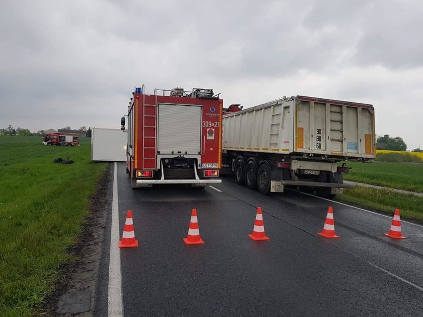 Wypadek na drodze Bydgoszcz - Koronowo [zdjęcia]