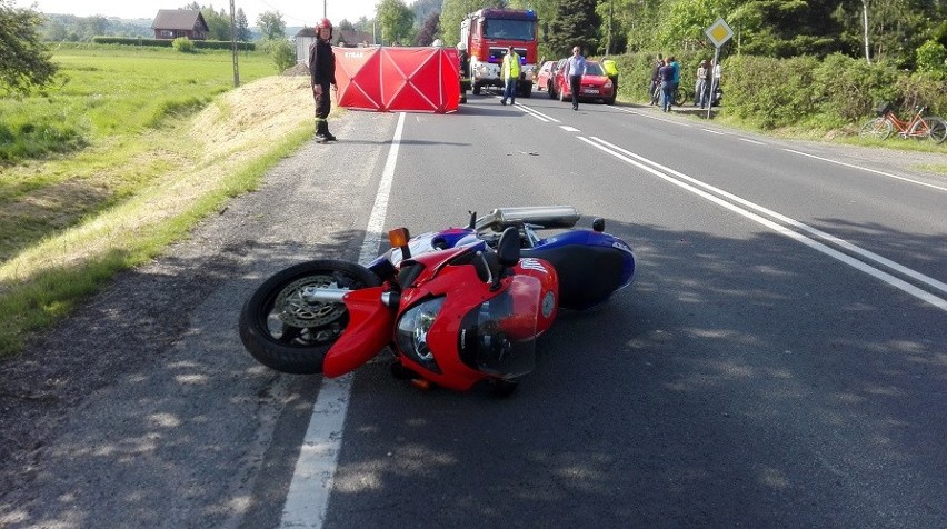 Wypadek w miejscowości Uszew. Zginął motocyklista.