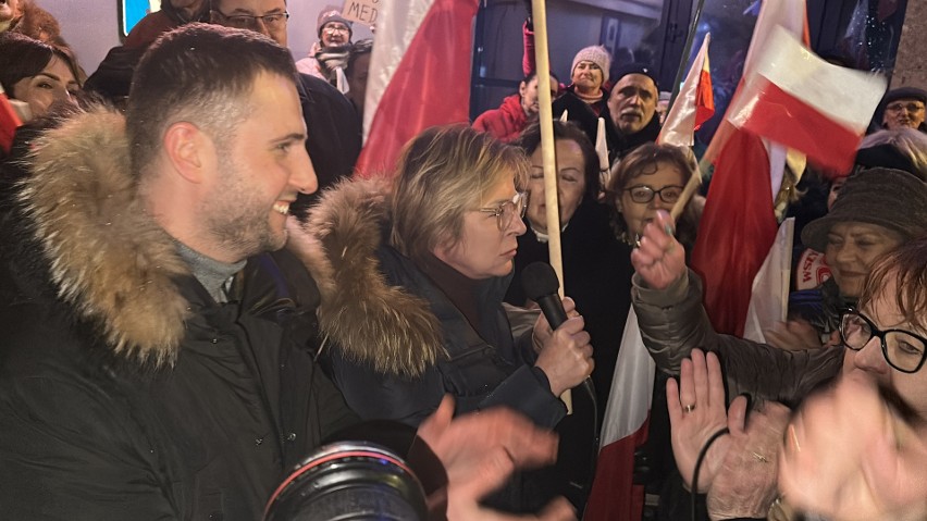 Protest w obronie wolnych mediów w Częstochowie