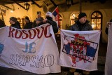 Manifestacja narodowców: „Kosowo jest serbskie!” [ZDJĘCIA, WIDEO]