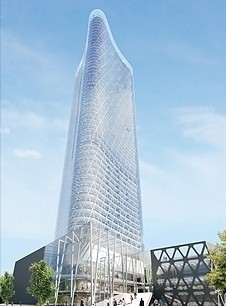 LC Corp Tower w Katowicach - wizualizacja