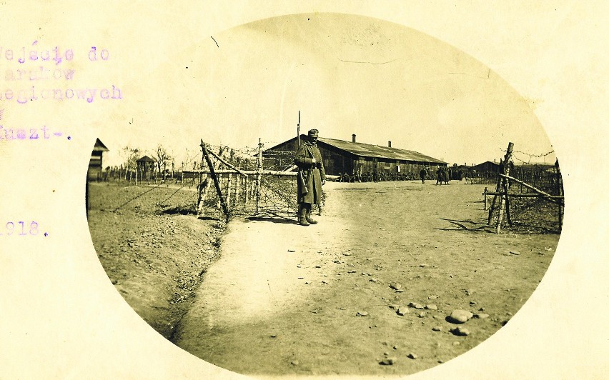 Obóz legionistów w Huszt. Rok 1918