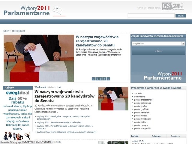 Zapraszamy do naszego serwisu specjalnego - Wybory parlamentarne 2011