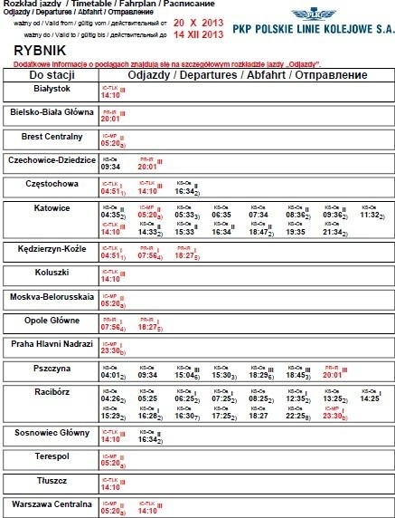 Rozkład jazdy PKP od 20 października [ZOBACZ I ZACHOWAJ]