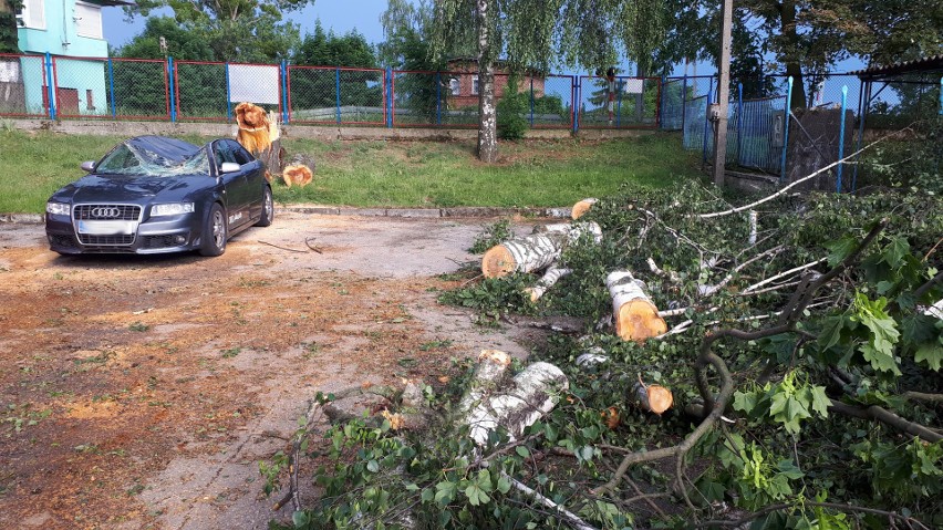 Powiat chełmiński ucierpiał w wyniku przechodzących burz.