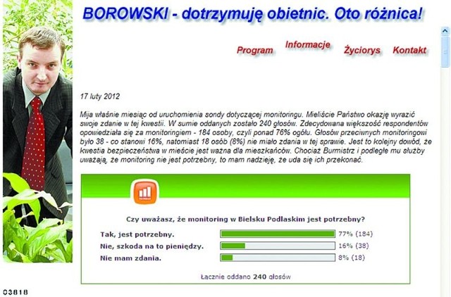 Na www.borowski.3o.pl w najbliższym czasie mają pojawić się nowości