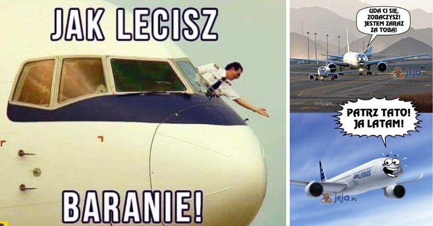 Memy o tematyce, związanej z podróżowaniem samolotami...