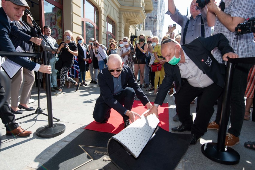 Paweł Edelman odsłonił swoją gwiazdę w Łódzkiej Alei Gwiazd