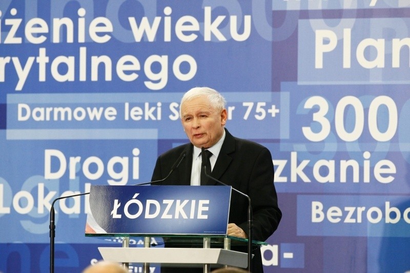 Konwencja PiS w Łodzi. Prezes Kaczyński widział Festiwal Światła! [FILM, zdjęcia]