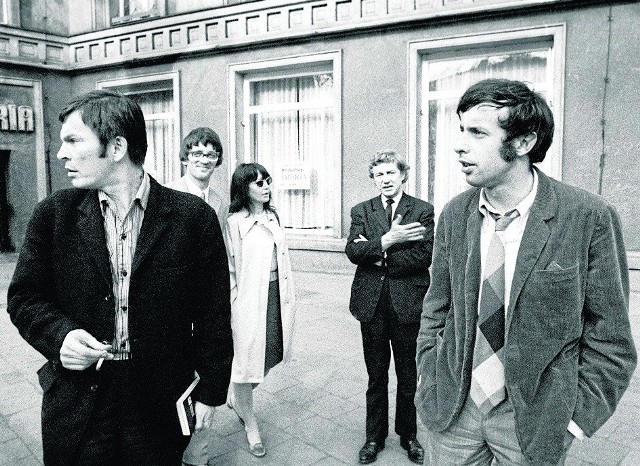 Jerzy Ludwiński, Andrzej Turowski, Zdzisław Jurkiewicz, Maria Michałowska, Włodzimierz Borowski, Poznań, ok. 1970