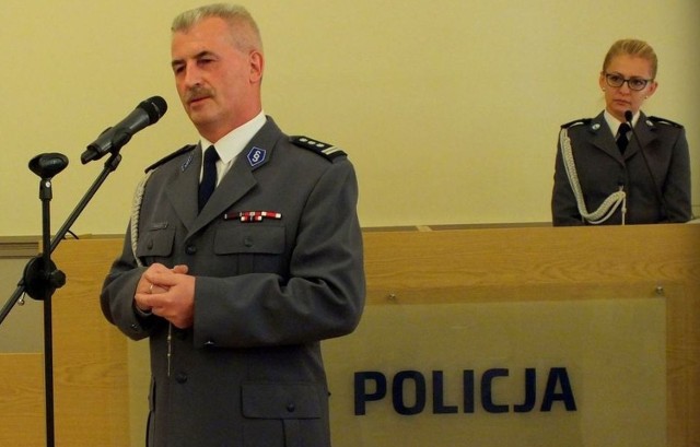 Uroczyste pożegnanie insp. Jacka Tomczaka, I zastępcy komendanta wojewódzkiego policji w Opolu.