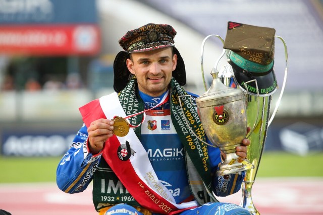 Bartosz Zmarzlik zdobył tytuł indywidualnego mistrza Polski w sezonie 2021.