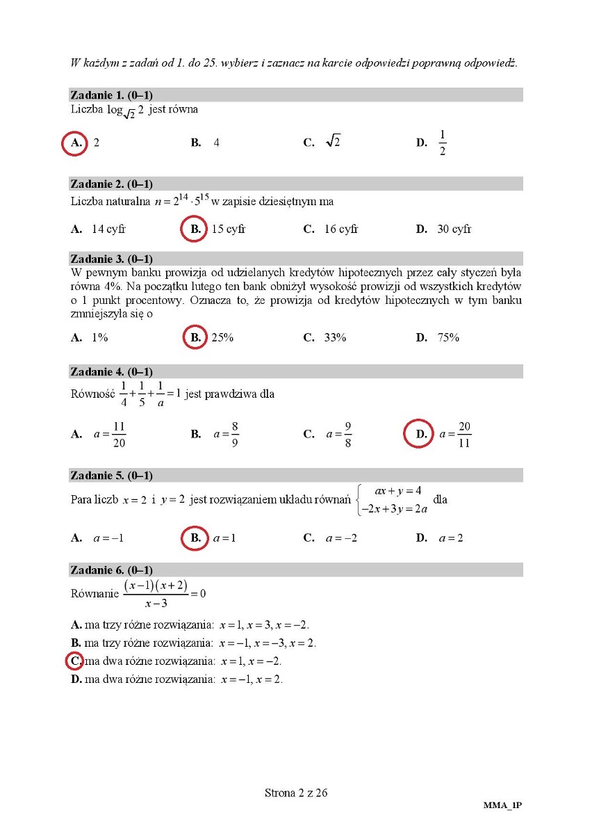 Matura 2019 matematyka. CKE opublikowała klucz odpowiedzi. Sprawdź, czy dobrze rozwiązałeś arkusz
