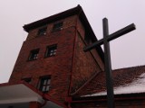 Krzyż nie kładzie się wcale cieniem na byłym obozie zagłady Birkenau