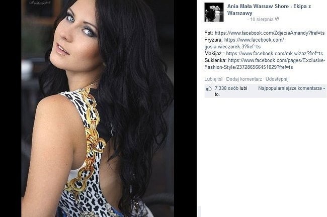 Ania Mała z "Warsaw Shore (fot. screen z Facebook.com)