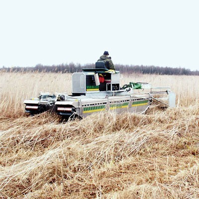 Bezkresne bagna wykaszali niegdyś &#8222;tubylcy&#8221; i wtedy ptakom żyło się lepiej. Teraz zastąpił ich niezatapialny kombajn.