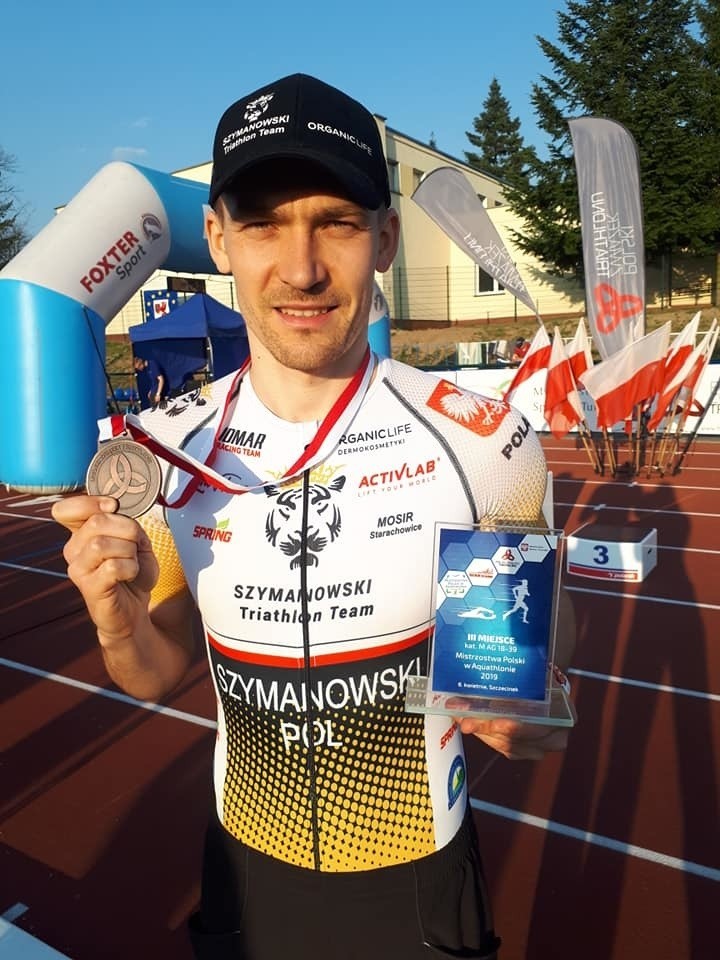 Trzy świętokrzyskie medale mistrzostw Polski w aquathlonie 