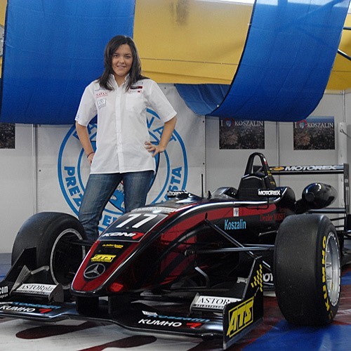 Najszybsza Polka Natalia Kowalska i jej bolid Formuły 3będą atrakcjami Koszalińskich Targów Motoryzacji.