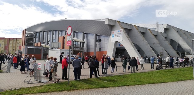 Punkt szczepień i szpital tymczasowy w Netto Arenie