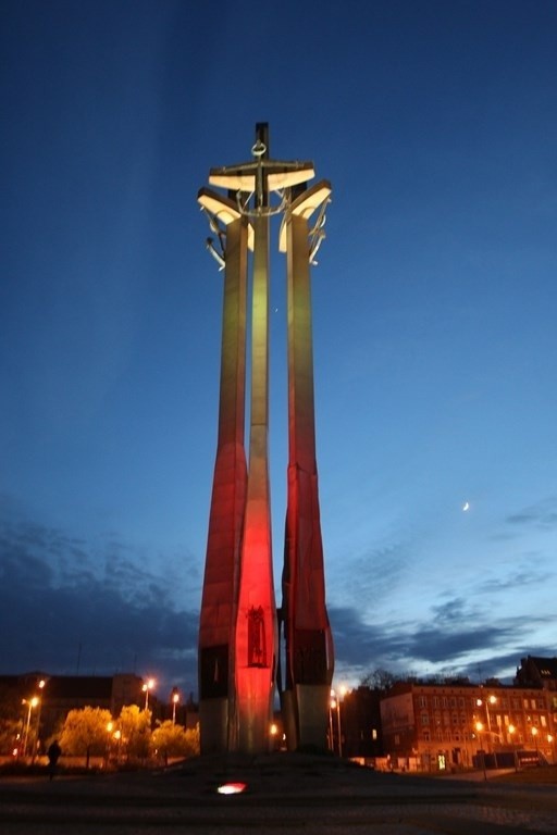 Biało-czerwone iluminacje na obiektach w Gdańsku