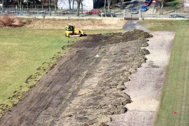 3.03.2021. Rozpoczęcie budowy boiska treningowego dla Górnika Zabrze